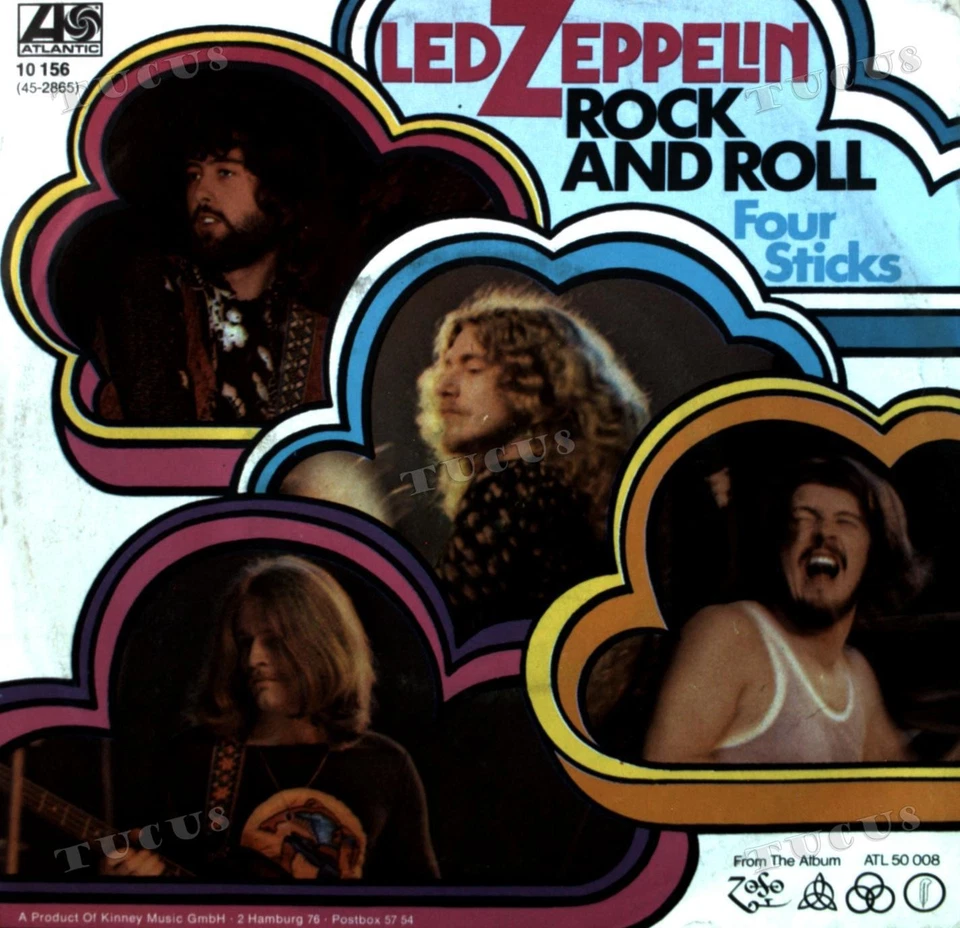 Led Zeppelin - Rock And Roll / Four Sticks 7" (VG) .* - Image 1 of 1