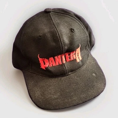 De colección Años 90 | Gorra Pantera Snapback - Banda Negra de Metal Pesado Lana | Banda Difícil de Encontrar Foto 1 de 4