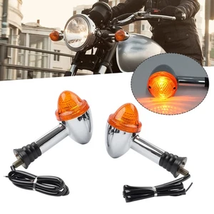 Front/Rear Indicator Turn Signal Amber For Speedmaster 865 900 EFI Scrambler - Picture 1 of 12