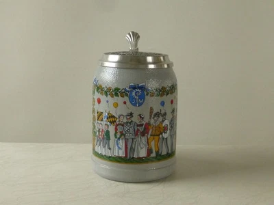 Augustiner Bräu München Zinndeckel Brauerei Bierkrug Jahreskrug 1994 Festkrug - Bild 1 von 4