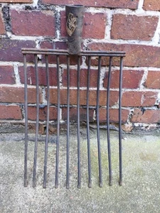 Kartoffelgabel Gabel Kartoffel Drahtgabel Kohlengabel 10 Zinken alt - Bild 1 von 6
