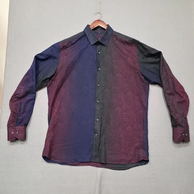 Camisa con botones de manga larga Visconti Signature Series para hombre talla XL Foto 1 de 4