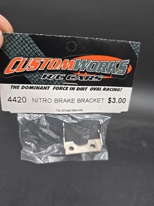 Custom Works Nitro Brake Bracket 4420 Enforcer Intimidator Nitro RC Gas Dirt... - Picture 1 of 3