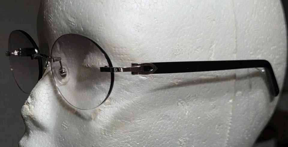 Marcos de mármol Cartier negro/plateado serie # CT00480 003 Foto 1 de 4