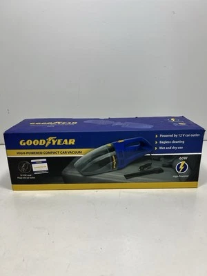Goodyear 12v 60W High Powered Compact Car Vacuum Vac Bagless Cleaner NIB - Image 1 of 4