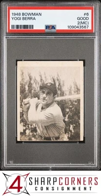 1948 BOWMAN #6 YOGI BERRA RC YANKEES HOF PSA 2 (MC) - Image 1 of 4