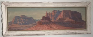 Vintage Original Oil Painting Plien Air Southwestern Mountain Landscape Signed - Picture 1 of 13