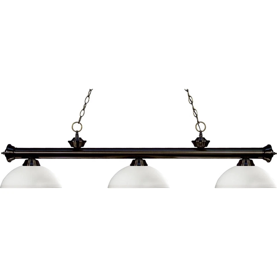 Z-Lite 200-3BRZ-DMO14 Riviera Billiard Light Bronze - Image 1 of 1