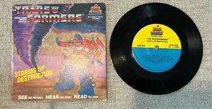 Transformers Storms of Destruction DBR 258 Book & Record 33 1/3 Kid Stuff Works - Imagen 1 de 2