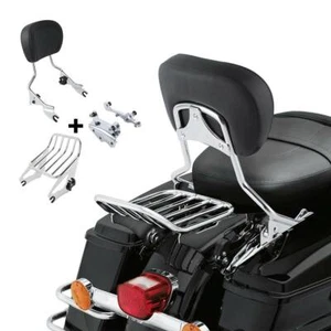 Sissy Bar Backrest Luggage Docking Kit For Harley Touring Electra Glide 09-13 12 - Picture 1 of 11