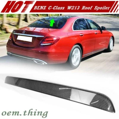 Carbon Fit FOR Mercedes Benz E-Class W213 OE Type Roof Window Spoiler E200 E400 - Image 1 of 4