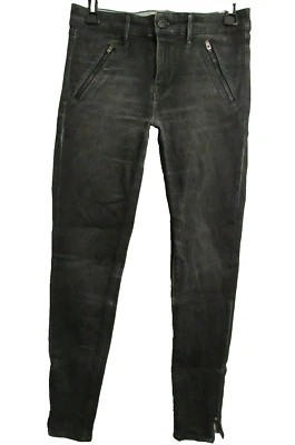 ПРИВЫЧНЫЙ размер 27 синий серый с покрытием Amalia Hi-Rise молнии узкие джинсы брюки  - Изображение 1 из 4