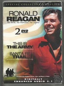 Ronald Reagan 2 DVD Collector's Edition Set Santa Fe Trail This is the Army New - Picture 1 of 2