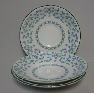 Aynsley FORGET ME NOT Saucers SET OF THREE - Picture 1 of 3