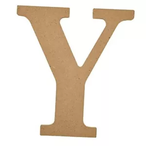 Wood Unfinished Letter, 8" Wooden Surface Perfect for DIArts and 8 inch Y - Picture 1 of 7