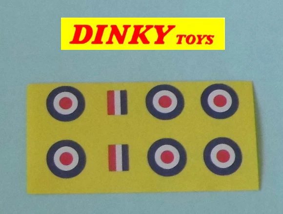 Dinky Harrier 722 glossy paper decal set - Image 1 of 1