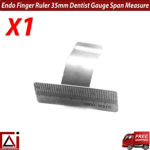 Regla de dedo endodóntico dentista calibre 35 mm instrumentos de laboratorio endodóntico X1 - Imagen 1 de 5