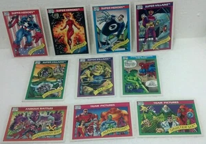1990 Marvel Comics Karten Superhelden, Schurken, berühmte Schlachten, Team Pix fast neuwertig/sehr guter Zustand  - Bild 1 von 6