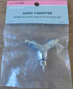 RadioShack Mono-to-Mono Audio Adapter 274-303 Sealed In Original Packaging - Picture 1 of 3