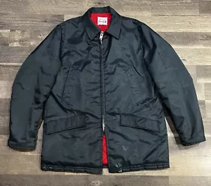 Fidelity 2XL? Men Vintage Dark Blue Nylon Parka Jacket Made In USA Talon Zipper - Picture 1 of 10