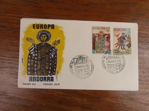 FDC PREMIER JOUR ANDORRE ANDORRA / EUROPA 28/04/1975 2 VALEURS (ESP) - Foto 1 di 1