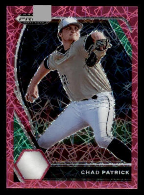 2021 Panini Prizm Draft Picks Prizms Pink Velocity #107 Chad Patrick - Image 1 of 2