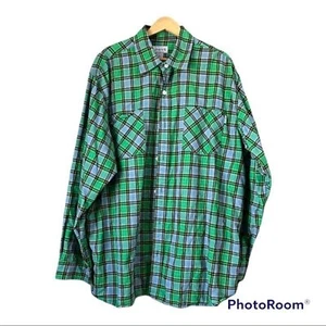 Carhartt Herren XL Baumwolle Kariert Knopfleiste Hemd Grün Langarm - Bild 1 von 8
