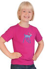 Marjo Trachten Kinder Mdchen Shirt kurzarm T-Shirt Karli pink Rehkitz Schleife