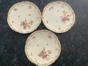 Vintage Mittagessen Teller um 1940 Blumenmuster viele drei wie abgebildet. - Bild 1 von 8