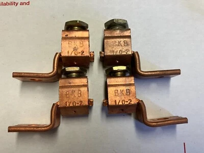 Copper screw mechanical barrel lug BTC 0208 BKB 1/0 -2- Lot of 4 - Image 1 of 4