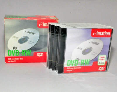 Imation Dvd-Rw 4.7GB 120Min Compatibile-Nuovo E Versiegelt 5 Stücke - Bild 1 von 2