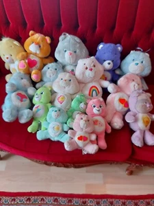 16 Vintage Carebears Lot cousins Hugs Tugs Gran Swift Cheer Rare 80s fun shine - Picture 1 of 21