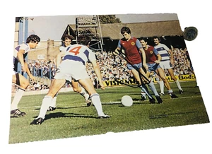 Autographed Brian Little Aston Villa Football Vintage Signed Autograph ra - Afbeelding 1 van 4