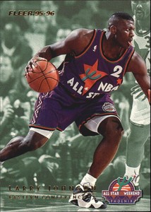 1995-96 Fleer All-Stars Hornets Basketball Card #8 Larry Johnson/Detlef Schrempf