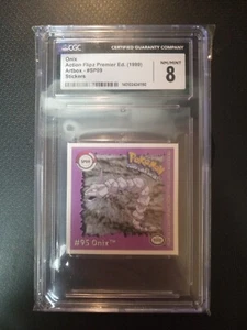 Adesivo Onix Pokemon 1999 - Artbox #SP09 - CGC 8 Pokemon Classificato Onix - Foto 1 di 2
