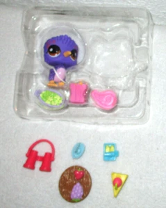 Littlest Pet Shop LPS Pet Series 1 G7 #22 Kiwi Bird & Accessories NEW - Picture 1 of 3