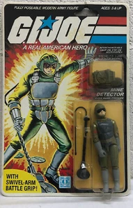 GI JOE 1983 Tripwire Mine Detector 3,75" Hasbro come nuovo su scheda Hang Tag Split MOC - Foto 1 di 4