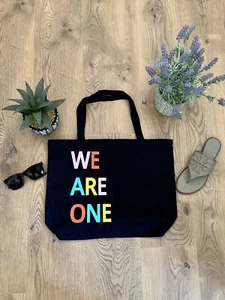 WE ARE ONE Canvas Reusable Shopping Bag Tote 100% Cotton - Picture 1 of 5