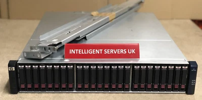 HP MSA 2040 10GBit iSCSI 16GB FC 14TB (24x 600GB) 15K 12G SAS SAN Configuration - Image 1 of 2