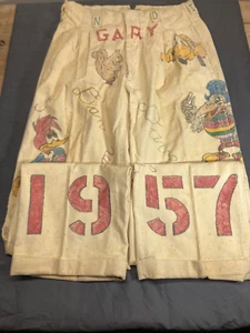 Vintage 1950s Stinesville Indiana Senior Cords Hand Drawn Corduroy Pants - 1957 - Picture 1 of 13