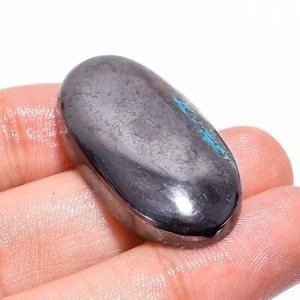 74 Carat AAA Natural Hematite Azurite Oval Shape Cabochon Cut Loose Gemstone - Picture 1 of 4