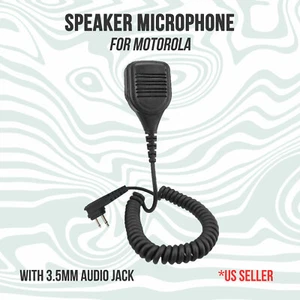 Speaker Microphone W/ 3.5mm Audio Jack for Motorola CP150 CLS1110 - Picture 1 of 9