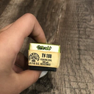 Neu im Karton Vintage Merit Coil & Transformer TV-188 Peaking Coil 500 uh - Bild 1 von 4