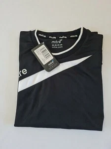 Mens Tshirt Mitre Size XS Short Sleeve Black Mix 6901 - Picture 1 of 10