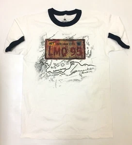 New Disney Parks Cars Land License Plate t-shirt Sz XXL White Lightning McQueen - Picture 1 of 1