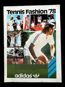 Vintage 1978 Adidas Tennis Ad Advertising 11”x 8.25” - Bild 1 von 1
