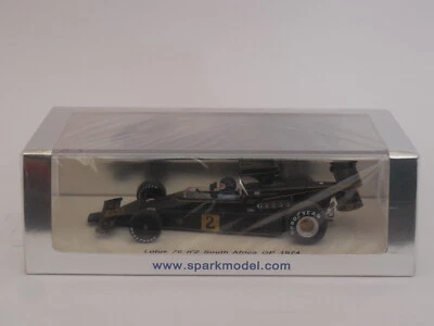 1/43 Spark S1777  Lotus 76  # 2  Jacky Ickx  1974 South African GP  - Image 1 of 2