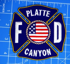 Platte Canyon Colorado Fire Dept. patch - Bild 1 von 2