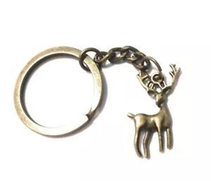 BRZ1 Deer Whitetail deer Hunting outdoors Keychain key chain elk mule deer USA - Picture 1 of 6