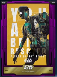 Topps Star Wars Card Trader Illustrated W25 K-2so, Jyn Erso, Cassian Andor Epic - Picture 1 of 1